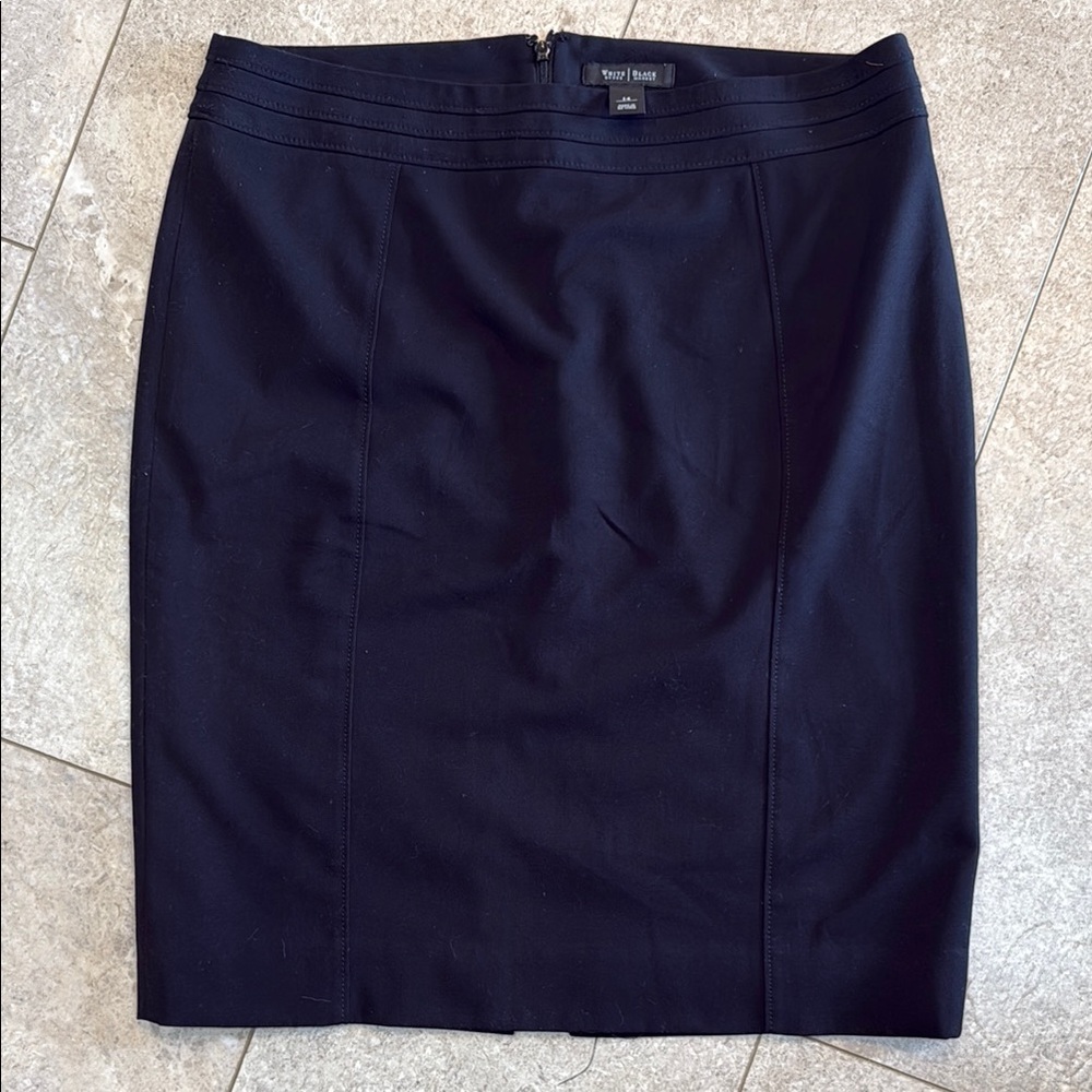 White House Black Market Black Pencil Skirt Knee-Length